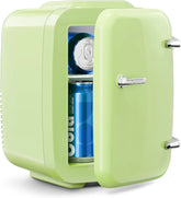 Mini Fridge, 4 Liter/6 Cans Portable Cooler and Warmer, AC/DC Power Small Fridge by Home for Health and Beauty