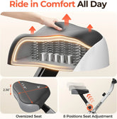 Folding Exercise Bike - Foldable Stationary Bike for Home Gym Workout by Home for Health and Beauty