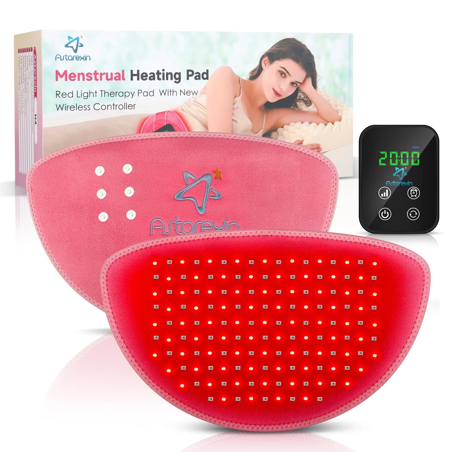 Red Light Infrared Therapy Belt Menstrual Pain Relief by Home for Health and Beauty