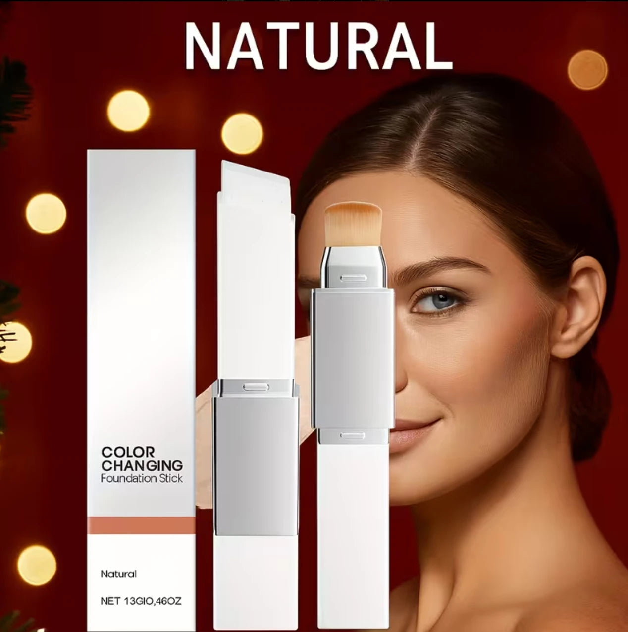 2-in-1 concealer foundation stick, covers dark circles, waterproof and sweatproof, creates the ideal flawless makeup look by Home for Health and Beauty