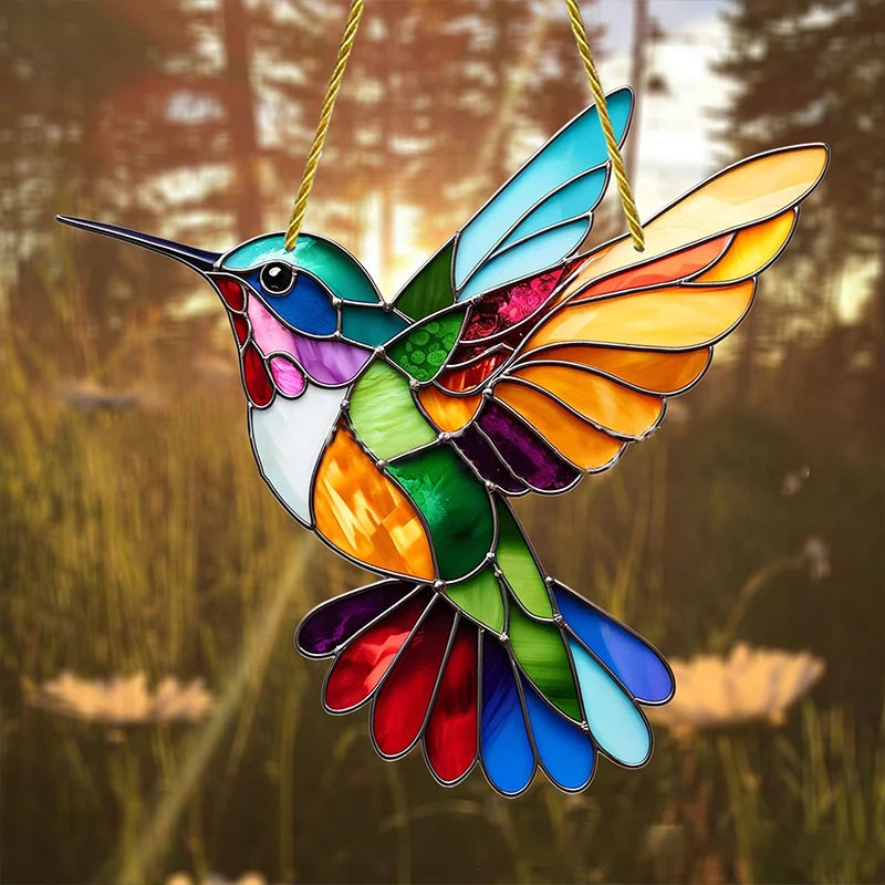 Hummingbird Sun Catcher Acrylic Window Decor For Garden by Home for Health and Beauty