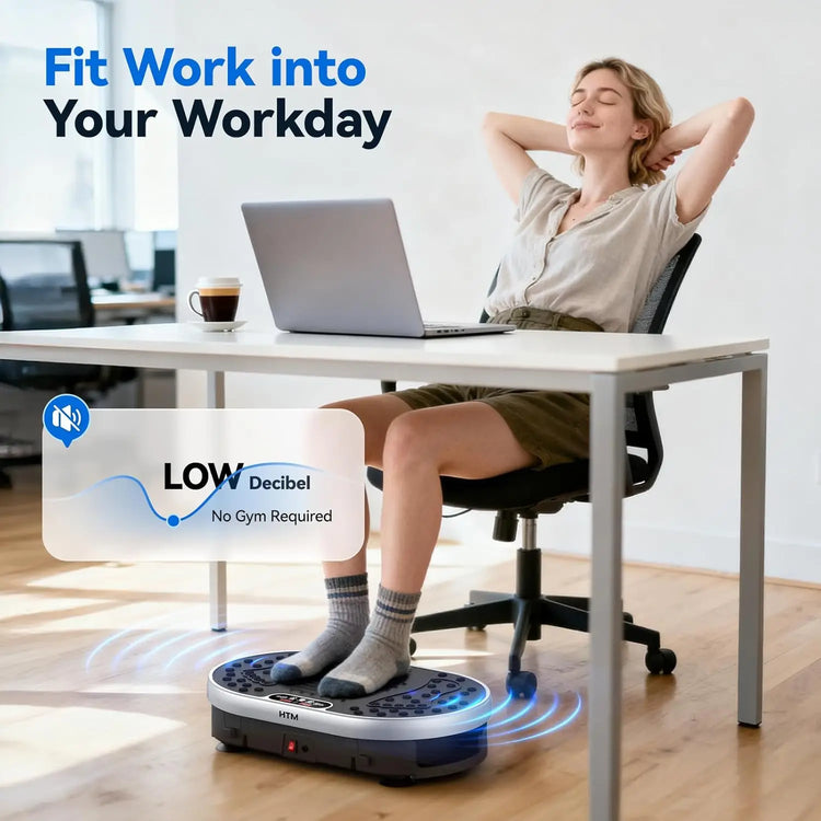 Vibration Plate Exercise Machine 120 Speed Levels 9 Preset Programs Home Fitness Equipment Weight Loss Fat Burning Muscle Toning by Home for Health and Beauty