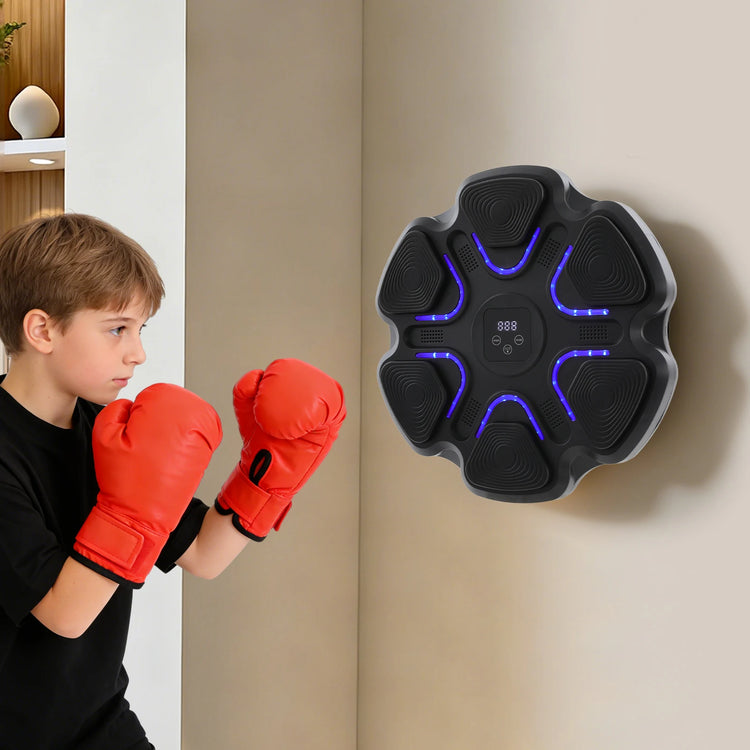 Hexagon Music Boxing Target With Dazzling Light, 9 Speed Settings And 9 Intensity Modes Smart Boxing Pad, Boxing Target Workout Machine For Adults, Children by Home for Health and Beauty