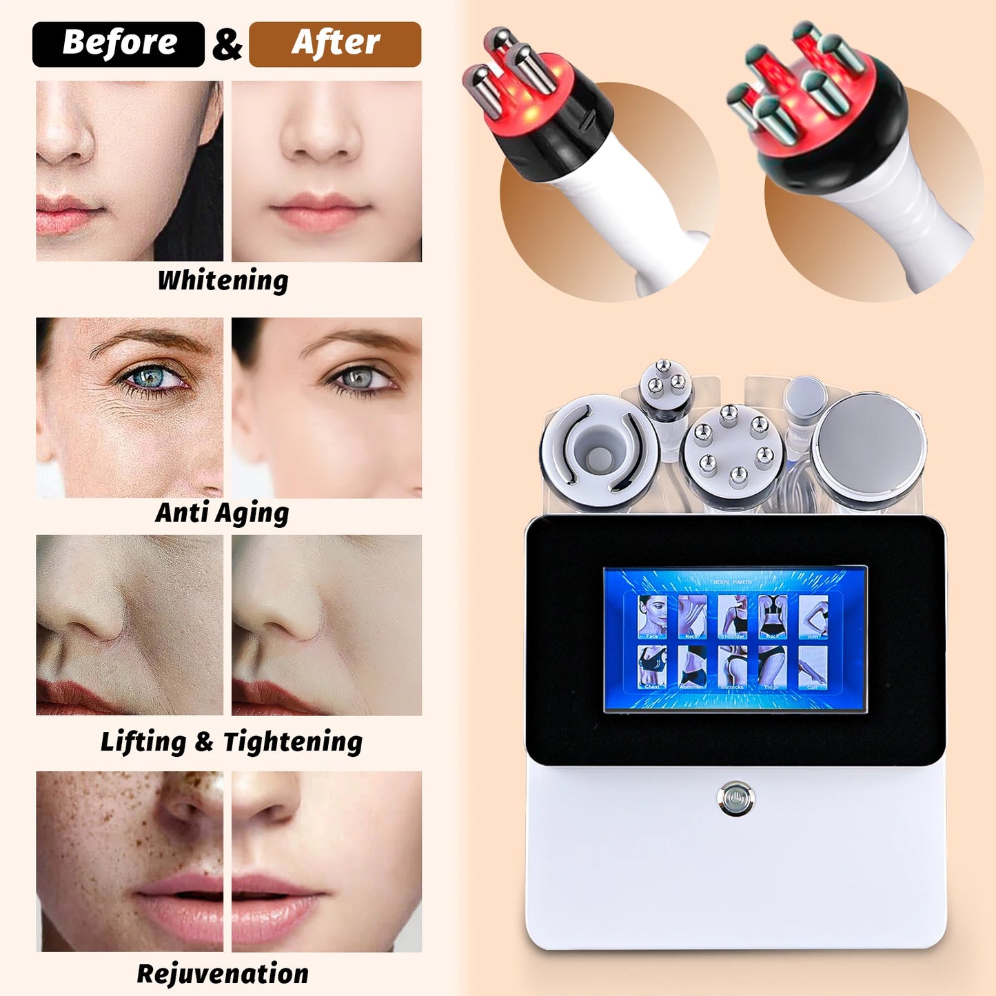 5 In 1 Facial Cavitation Lipo Slimming Device