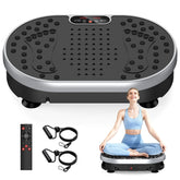 Vibration Plate Exercise Machine 120 Speed Levels 9 Preset Programs Home Fitness Equipment Weight Loss Fat Burning Muscle Toning by Home for Health and Beauty