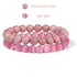 2Pcs Colorful Natural Stone Bead Bracelet Set 8MM Natural Agates Turquois Amethysts Quartzs Gem Stretch Bangle Jewelry Gift by Home for Health and Beauty