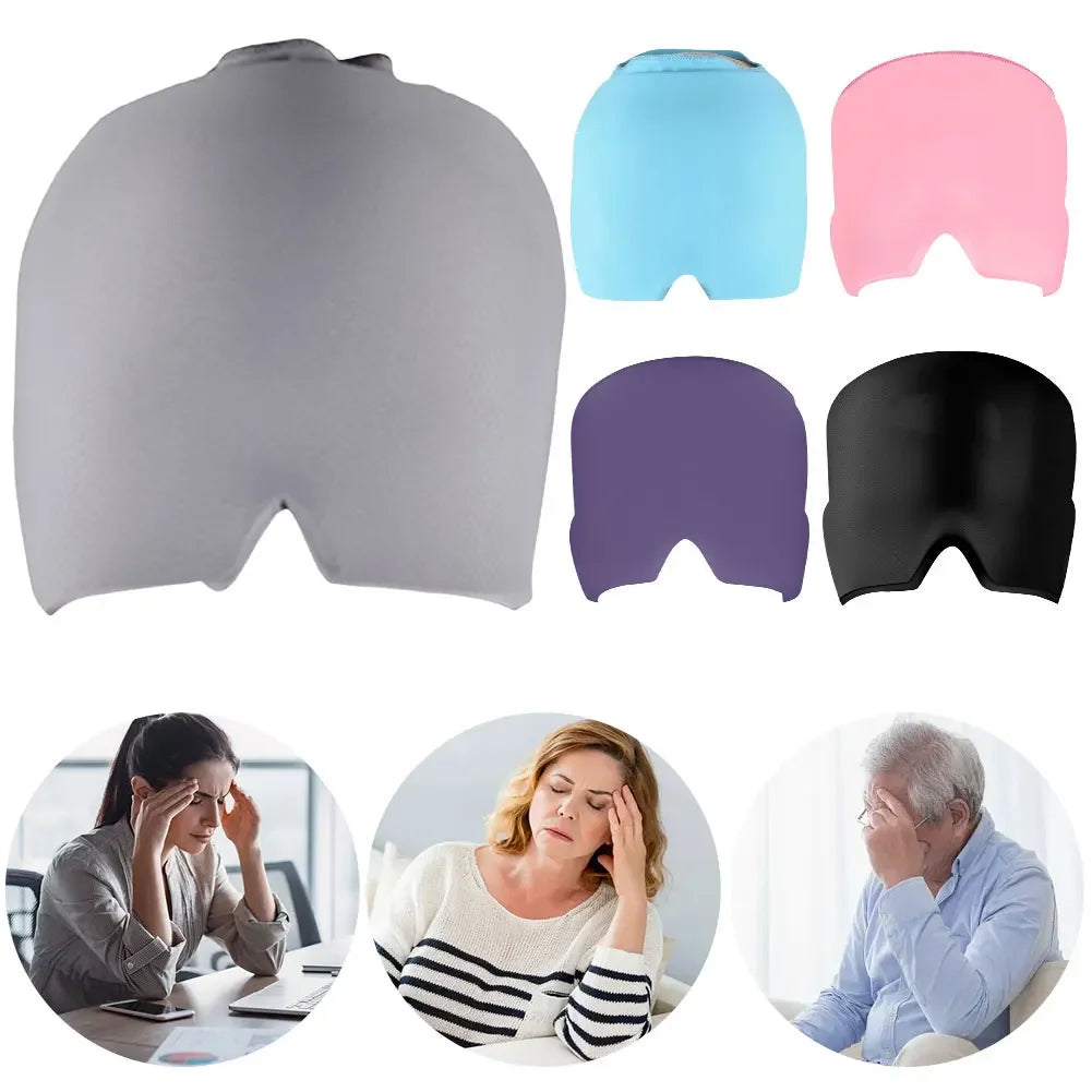 Relief Headgear Migraine Gel Ice Cap Cold Therapy Headband