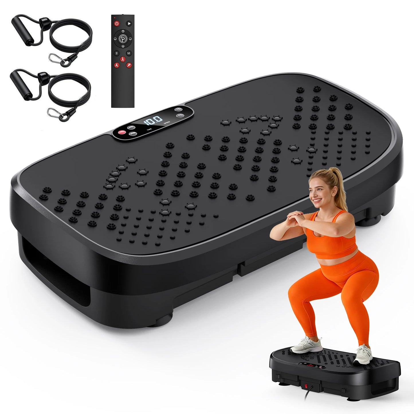 Vibration Plate Fitness Platform with 120 Levels Silent Operation by Home for Health and Beauty