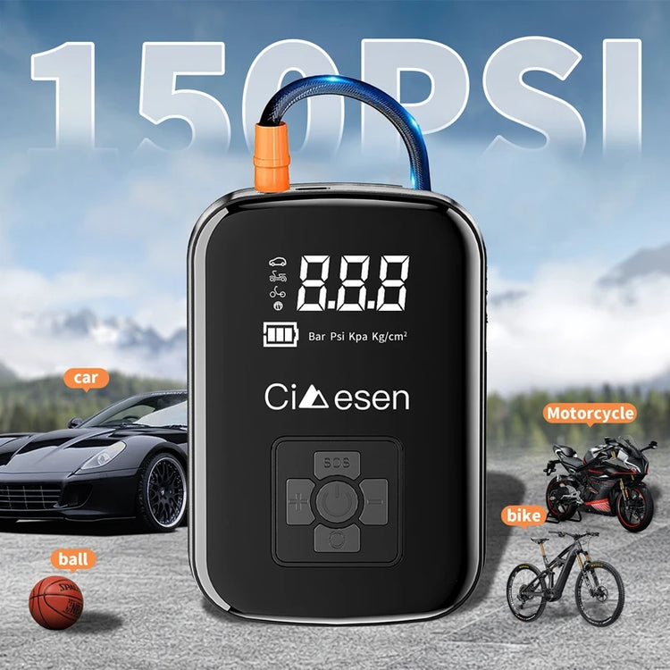 Car Wireless Air Pump 150PSI Portable Inflator by Home for Health and Beauty