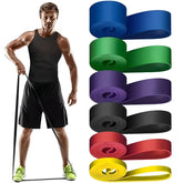 1/5Pcs Tpe Elastic Band Resistance Strength Training Sports Fitness Latex Pull-Up Ension Thick Circle Yoga Multi-Functional Hip by Home for Health and Beauty