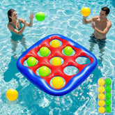 Pool Games Set- Tic-Tac-Toe Inflatable Pool Toys with 10 Balls Fun Summer Swimming Pool Party Beach Lawn Outdoor Camping Party Float Game Water Ball Toys for Adults Teens Kids 2-10 Players by Home for Health and Beauty