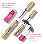 Lash & Brow Set Eyebrow Eyelash Growth Serum Peptide Mascara Eyelash Eyebrow Longer Fuller Thicker Curling Lash Eye Care Makeup by Home for Health and Beauty