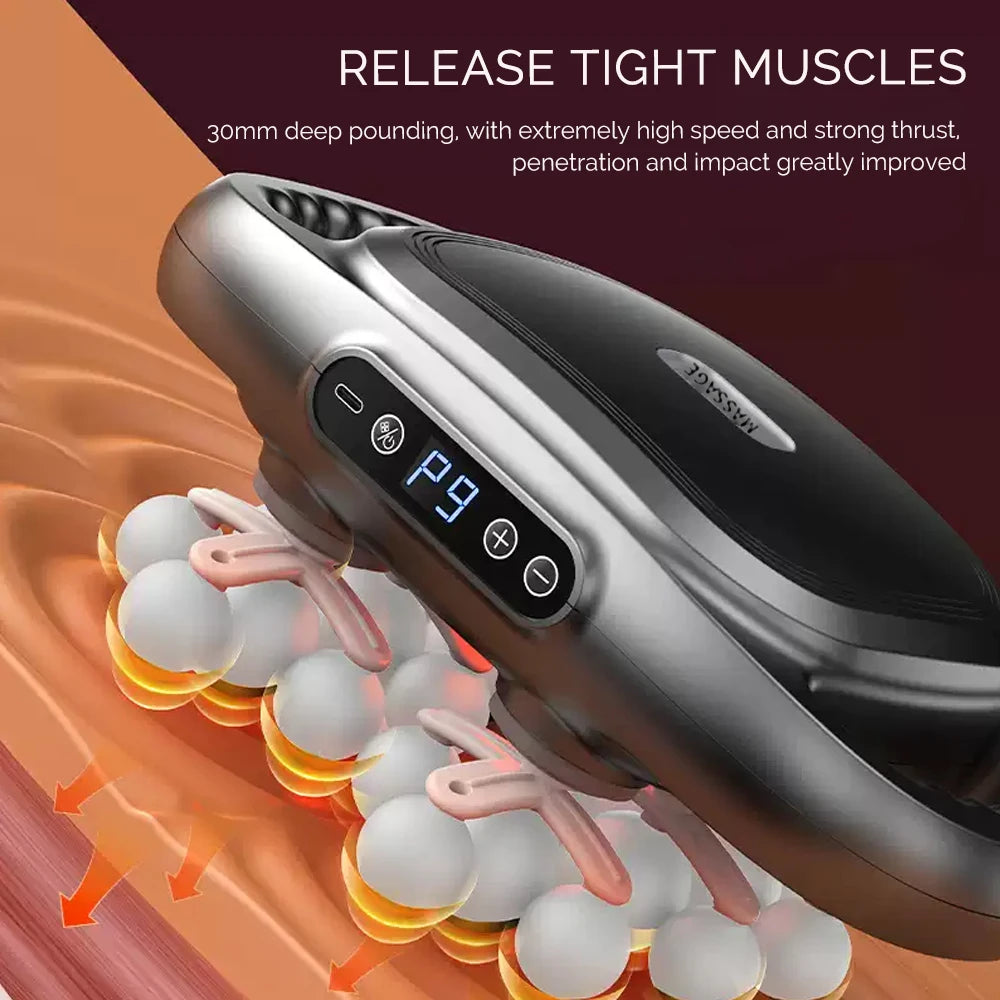 Foreverlily Fascia Gun High Frequency Vibration Massager Back Waist Shoulders by Home for Health and Beauty