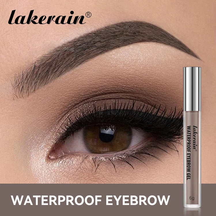Lakerain Waterproof Eyebrow Gel Smudge-Proof Quick Dry Long-Lasting Hold Makeup High Pigmentation Silky Gel Texture Eyebrow Gel by Home for Health and Beauty
