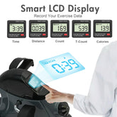 Mini Under Desk Pedal Exerciser Bike Multi-Function Motorized Digital With LCD Screen Display for Leg Arm and Knee for Elderly by Home for Health and Beauty