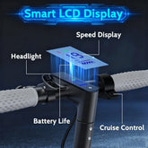 Electric Scooter LADPED LP60 350W Max 19mph Speed 8.5inch Tire Folding Design with 16 Miles Range for Adult Urban Commuting by Home for Health and Beauty