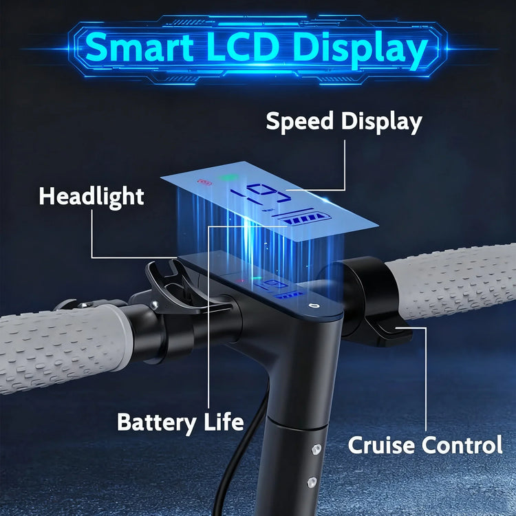 Electric Scooter LADPED LP60 350W Max 19mph Speed 8.5inch Tire Folding Design with 16 Miles Range for Adult Urban Commuting by Home for Health and Beauty