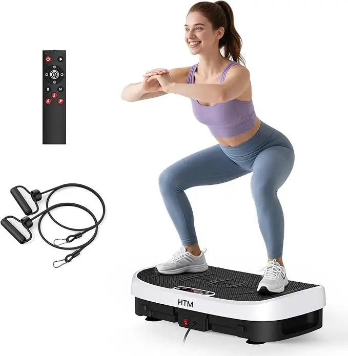 Vibration Plate Fitness Platform with 120 Levels Silent Operation by Home for Health and Beauty