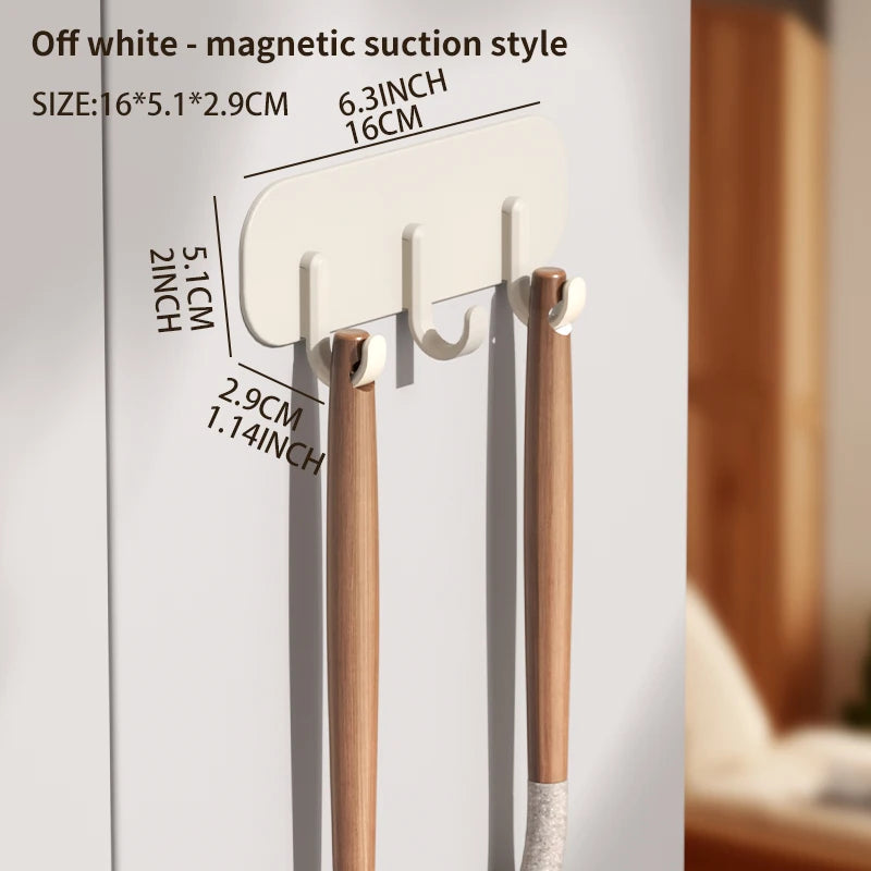 Refrigerator Magnetic Hook Wall Mount Sorting Rack ABS