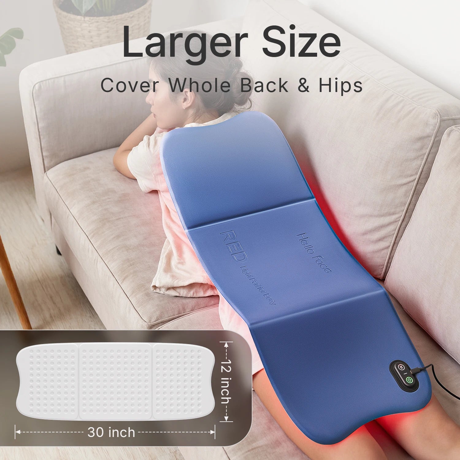 Hello Face Near Infrared Light Therapy Mat by Home for Health and Beauty