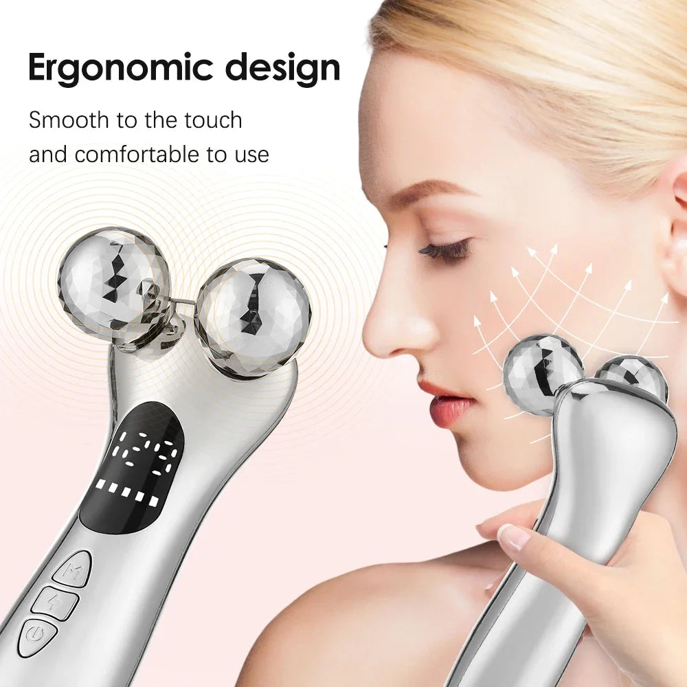 Electric Facial Slimming Rollor Microcurrent Beauty Device