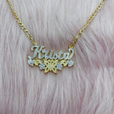 Custom Name Butterfly Necklace Personalized Heart Hip Hop Letter by Home for Health and Beauty