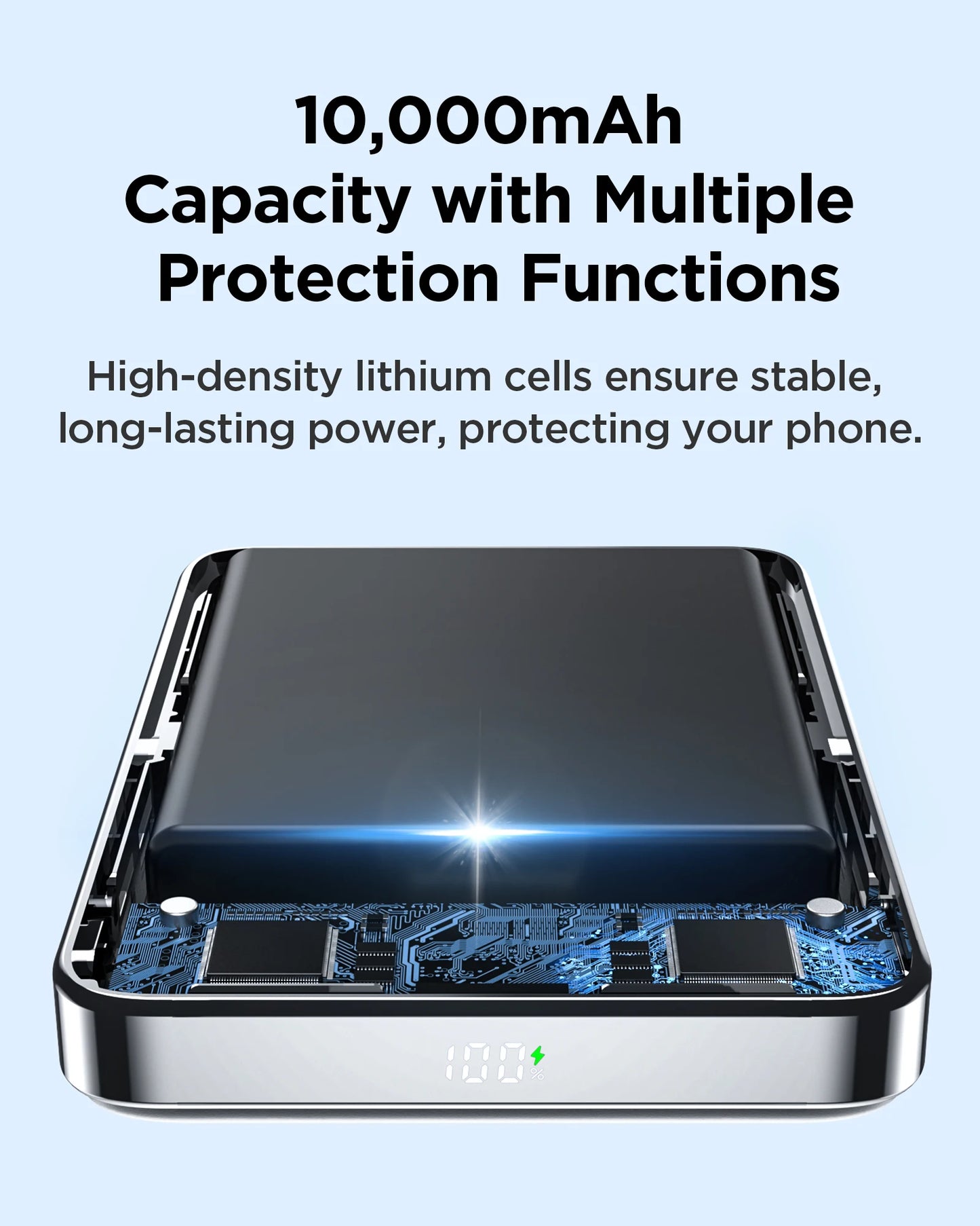 Magnetic Wireless Power Bank With Stand MagSafe