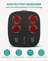 Shiatsu Foot Massager With Heat And Infrared by Home for Health and Beauty
