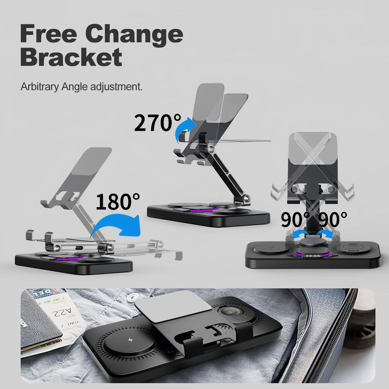7 in 1 Wireless Charger for iPhone, AirPods, Watch by Home for Health and Beauty