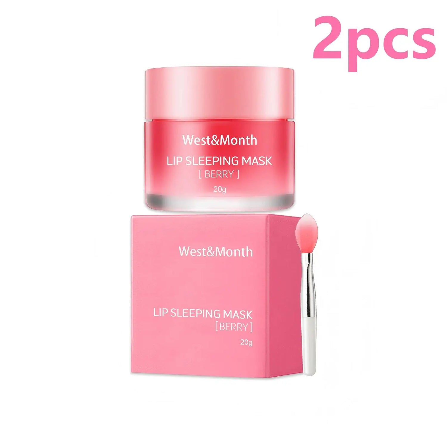 West&Month Lip Sleeping Mask Soften Cracking Lip Dead Skin Remover Dry Lips Treatment Exfoliant for Lips Nourish Jelly Lip Mask by Home for Health and Beauty