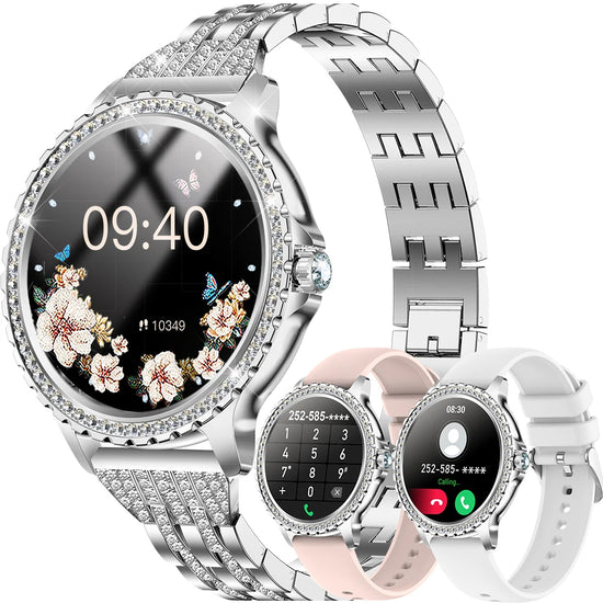 Smart Watch For women - 1.32" Touchscreen Fitness Tracker with Wireless Calls, Music Time Display, Step Counting by Home for Health and Beauty
