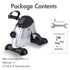 Mini Under Desk Pedal Exerciser Bike Multi-Function Motorized Digital With LCD Screen Display for Leg Arm and Knee for Elderly by Home for Health and Beauty