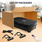 Vibration Plate Exercise Kit With Resistance Bands and Presets by Home for Health and Beauty