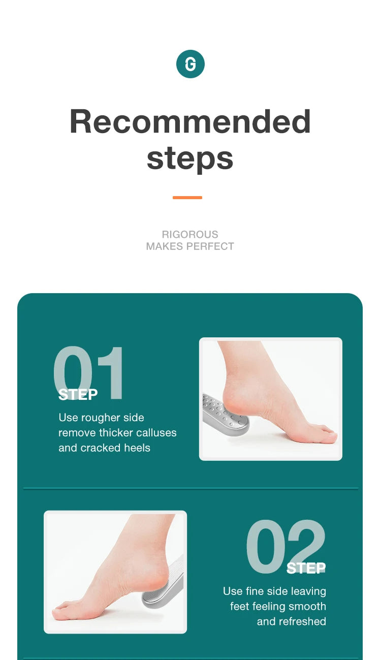 MR.GREEN Foot File Double Sided Callus Remover For Dead Skin Professional Pedicure Tools Callous Scraper Foot Sander Heel Filer by Home for Health and Beauty