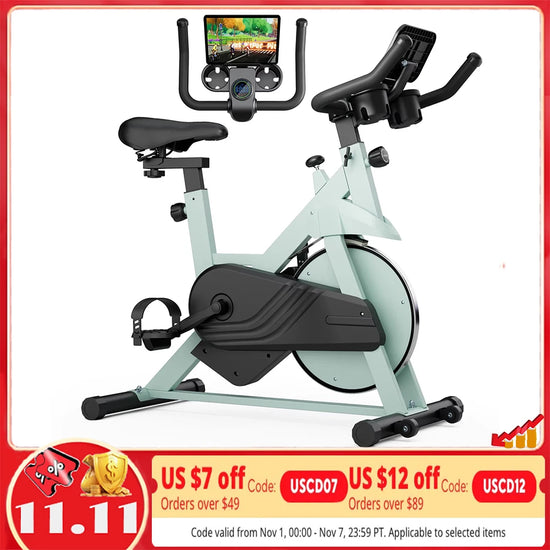 Magnetic Resistance Exercise Bike With 32 Levels Indoor Workout by Home for Health and Beauty