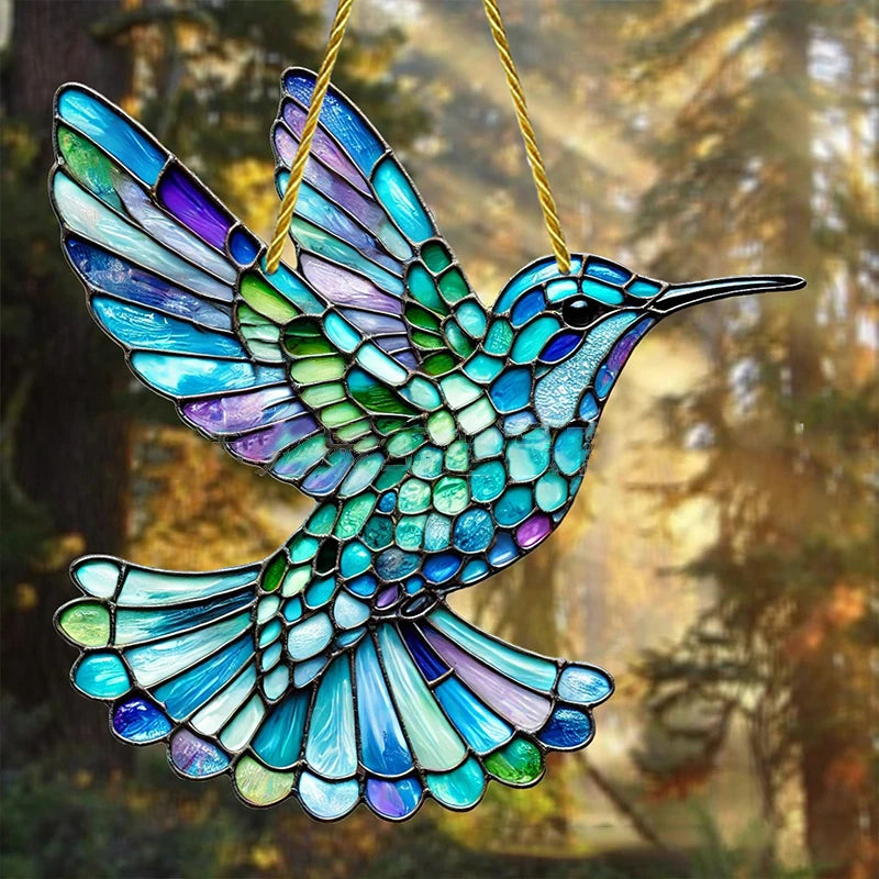 Hummingbird Sun Catcher Acrylic Window Decor For Garden by Home for Health and Beauty