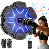 Music Boxing Machine for Adults and Kids, Smart Bluetooth Boxing Training Equipment with Gloves for Home,Office and Gym by Home for Health and Beauty