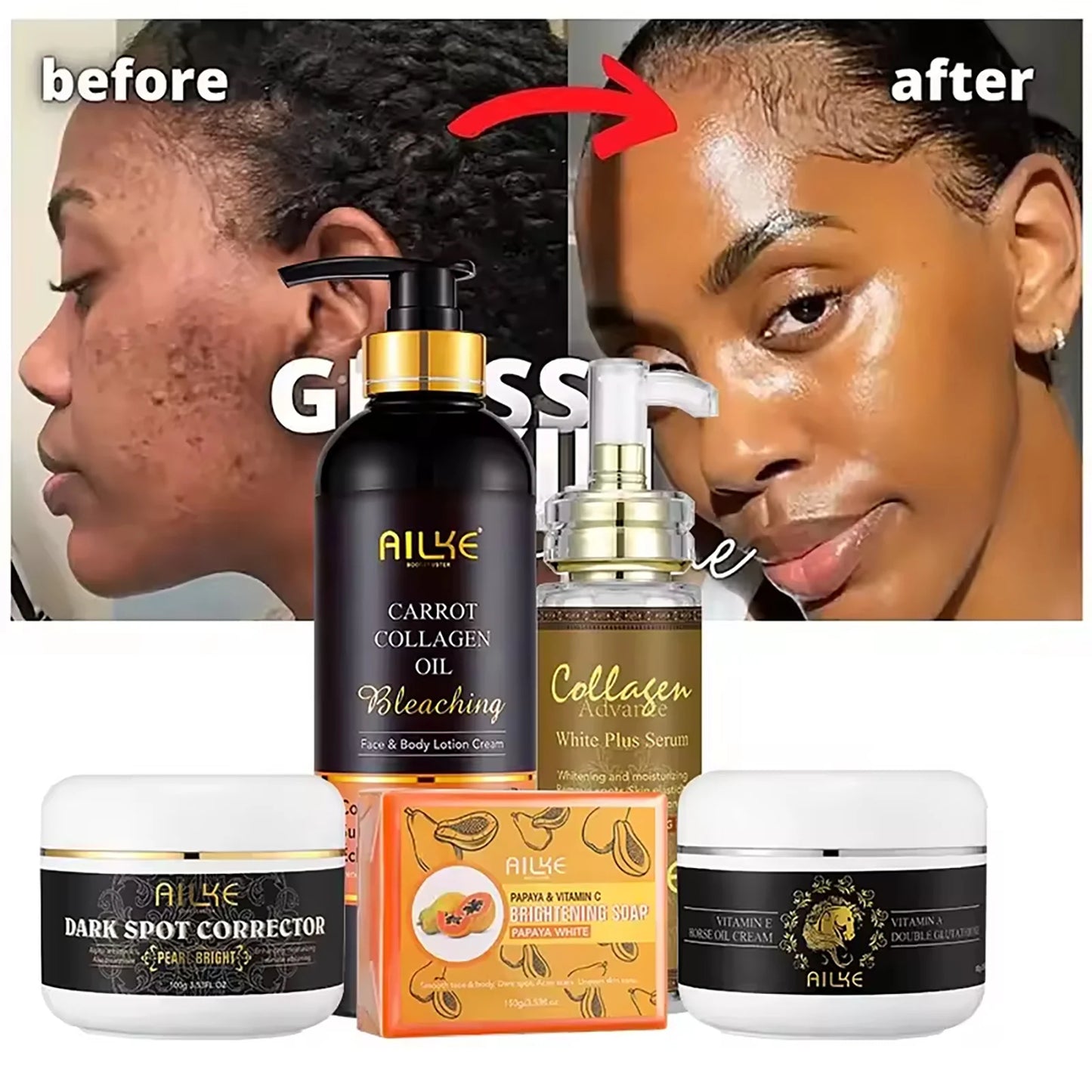 Collagen Whitening Cream 5-In-1 Skin Care for Women