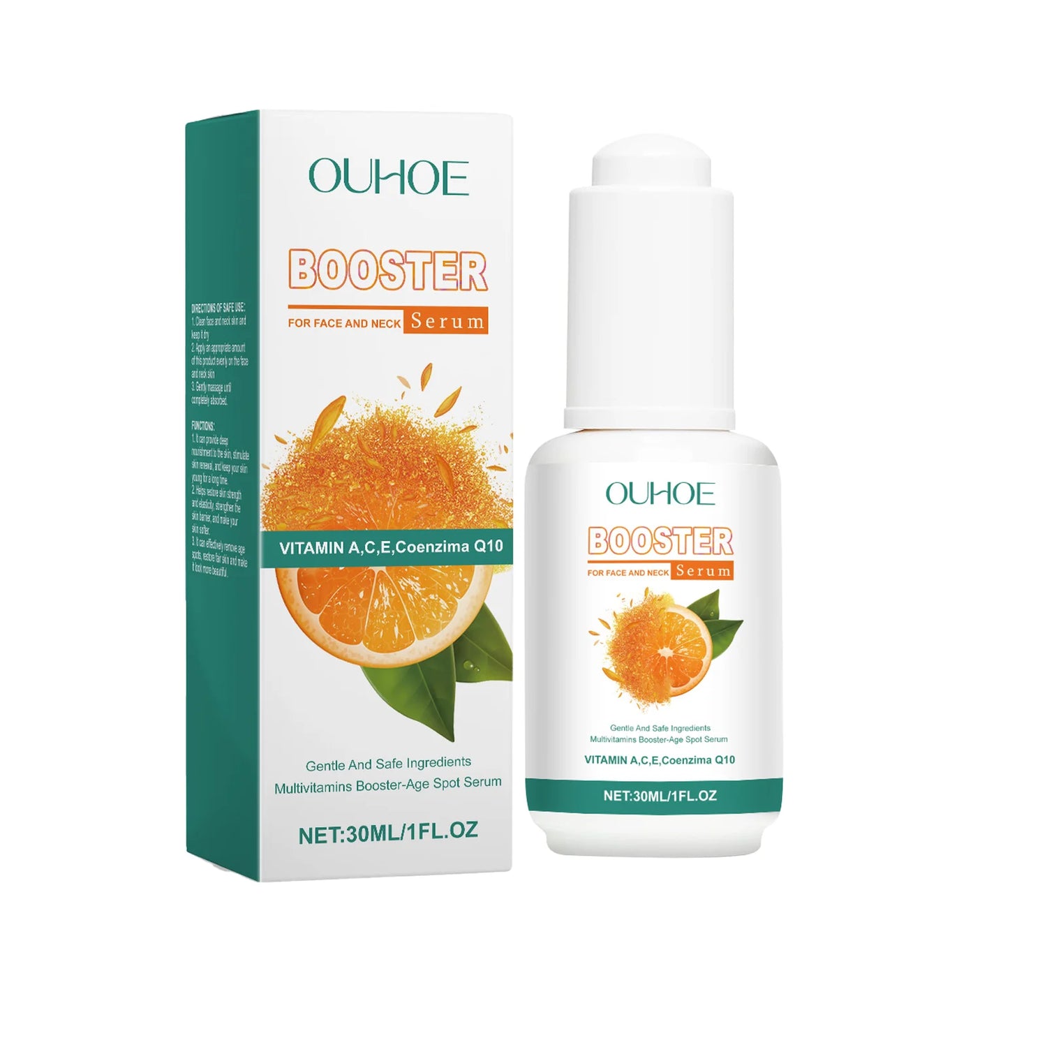 Face Serum Moisturizing Brightning Vitamin C Orange Extract Facial Serum Deep Moisturizer Skin Care Hydrating Nourishing 30ml by Home for Health and Beauty