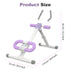 Ab Workout Machine Abdominal Adjustable Folding Crunch Trainer Core Machine Full Body Equipment for Home Gym by Home for Health and Beauty