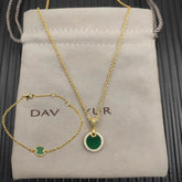 High-Quality Elegant and Simple Gold-Plated Round Bracelets and Necklaces Set by Home for Health and Beauty