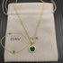 High-Quality Elegant and Simple Gold-Plated Round Bracelets and Necklaces Set by Home for Health and Beauty