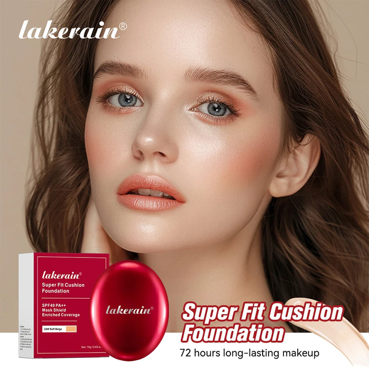 Super Cushion Foundation Waterproof Long Lasting Base by Home for Health and Beauty