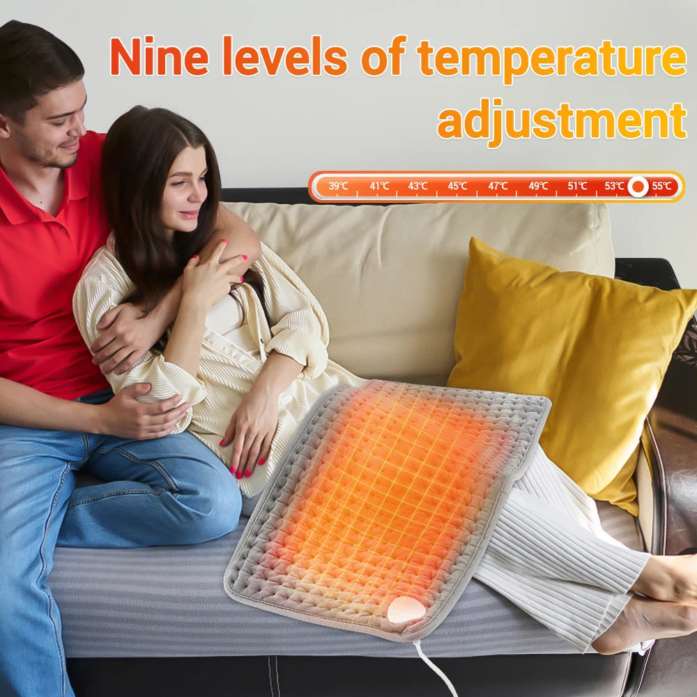 Electric Heating Waist Pad With Adjustable Temperature Massage