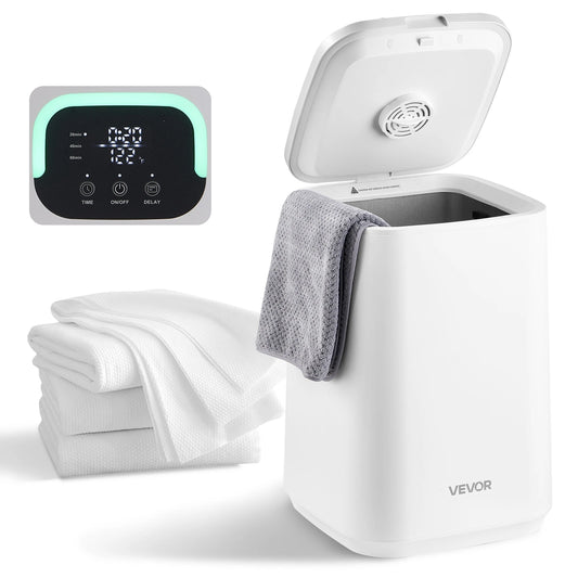 Towel Warmer Bucket With LED Timer Security Lock