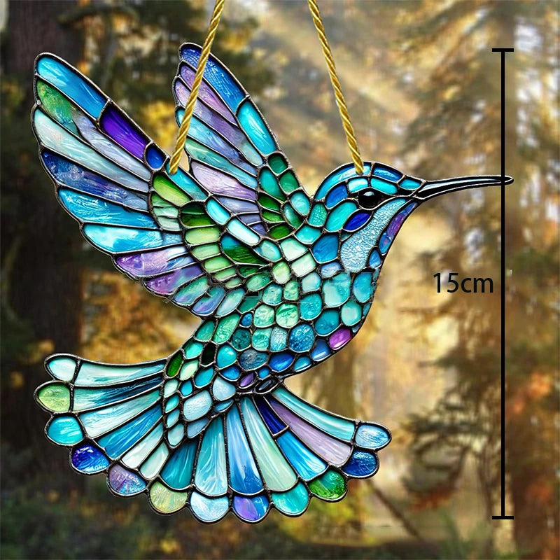 Hummingbird Sun Catcher Acrylic Window Decor For Garden by Home for Health and Beauty