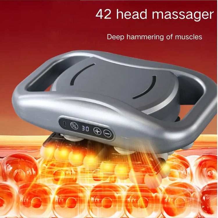 Muscle Massager Gun with 42 Massage Heads LED Digital Display 10min Smart Timer 9 Speed Modes Type-C Fast Cha by Home for Health and Beauty