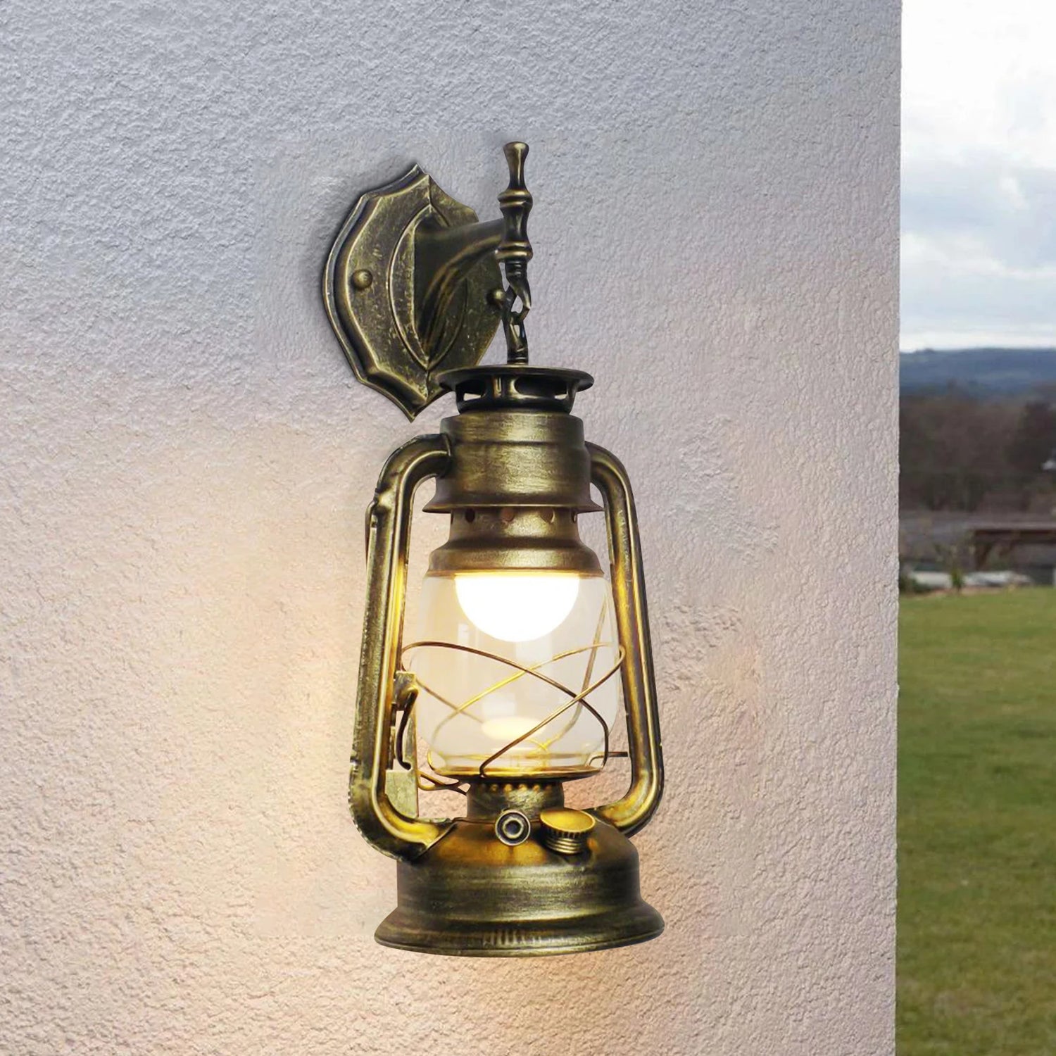 Retro Rustic Wall Sconces, Industrial Vintage Wall Light Fixtures Farmhouse Antique Lamp for Hallway, Bedroom Beside, Bar, Green by Home for Health and Beauty