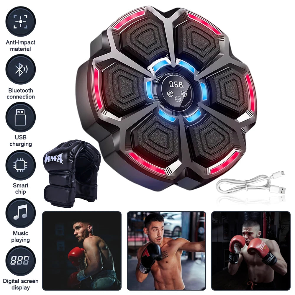 Music Boxing Machine Adjustable Speed Wall Mount