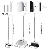 3in 1 Broom and Dustpan Set Floor Brush Long-handled Broom And Dustpan For Home Office School Dorm by Home for Health and Beauty